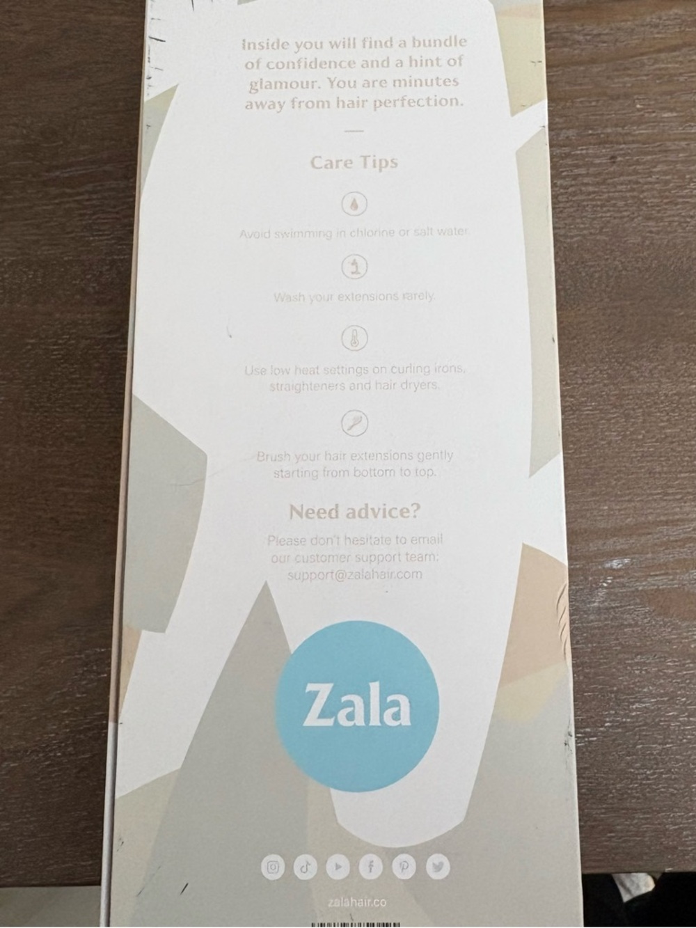 Zala Dark Brown Clip-In Hair Extensions - Natural Shine & Volume - Picture 3 of 3